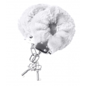 Наручники с белой меховой опушкой - ToyFa - купить с доставкой в Тюмени