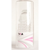 Гелевая прозрачная насадка с 2 отростками - 13 см. - Toyfa Basic - в Тюмени купить с доставкой