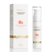Универсальный массажный гель-смазка Allover Delicious Massage Gel с ароматом персика и аброкоса - 50 мл. - YESforLOV - купить с доставкой в Тюмени