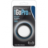 Черно-синее эрекционное кольцо Silicone Go Pro Cock Ring - Blush Novelties - в Тюмени купить с доставкой