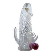 Закрытая прозрачная вибронасадка на пенис Crystal Sleeve Vibe - Erowoman-Eroman - в Тюмени купить с доставкой