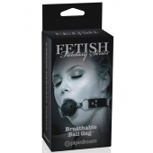 Черный кляп с дырочками Breathable Ball Gag - Pipedream - купить с доставкой в Тюмени