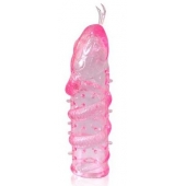 Закрытая рельефная насадка Crystal sleeve snakes в виде змеи с усиками - 14 см. - Erowoman-Eroman - в Тюмени купить с доставкой