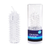 Закрытая рельефная насадка Crystal sleeve с усиками - 12 см. - Erowoman-Eroman - в Тюмени купить с доставкой