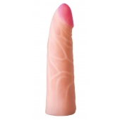 Фаллическая насадка на трусики харнесс - 17,5 см. - LOVETOY (А-Полимер) - купить с доставкой в Тюмени