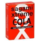 Ароматизированные презервативы Sagami Xtreme COLA - 3 шт. - Sagami - купить с доставкой в Тюмени