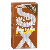 Презервативы Sagami Xtreme FEEL UP с точечной текстурой и линиями прилегания - 10 шт. - Sagami - купить с доставкой в Тюмени