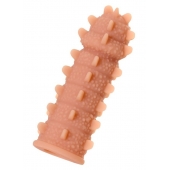 Телесная реалистичная насадка KOKOS Extreme Sleeve 04 с дополнительной стимуляцией - 12,7 см. - KOKOS - в Тюмени купить с доставкой