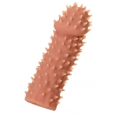 Телесная реалистичная насадка KOKOS Extreme Sleeve 07 с дополнительной стимуляцией - 12,7 см. - KOKOS - в Тюмени купить с доставкой