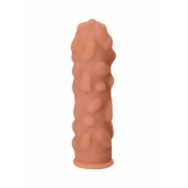 Телесная реалистичная насадка KOKOS Extreme Sleeve 11 с дополнительной стимуляцией - 12,7 см. - KOKOS - в Тюмени купить с доставкой