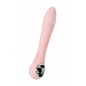 Розовый силиконовый вибратор с электростимуляцией GALVANI VIBE - 21 см. - ToyFa - купить с доставкой в Тюмени