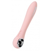 Розовый силиконовый вибратор с электростимуляцией GALVANI VIBE - 21 см. - ToyFa - купить с доставкой в Тюмени