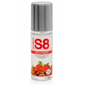Смазка на водной основе S8 Flavored Lube со вкусом клубники - 125 мл. - Stimul8 - купить с доставкой в Тюмени