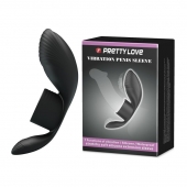 Черное кольцо на пенис с вибрацией Vibration Penis Sleeve - Baile - в Тюмени купить с доставкой