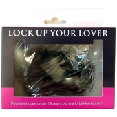 Черные меховые наручники Love с ключиками - Baile - купить с доставкой в Тюмени