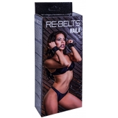 Черные кожаные наручники Naila - Rebelts - купить с доставкой в Тюмени