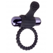 Черное эрекционное виброкольцо Vibrating Silicone Super Ring - Pipedream - в Тюмени купить с доставкой