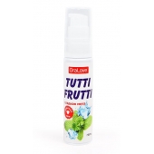 Гель-смазка Tutti-frutti со вкусом сладкой мяты - 30 гр. - Биоритм - купить с доставкой в Тюмени