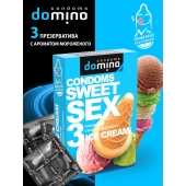 Презервативы для орального секса DOMINO Sweet Sex с ароматом мороженого - 3 шт. - Domino - купить с доставкой в Тюмени