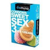 Презервативы для орального секса DOMINO Sweet Sex с ароматом мороженого - 3 шт. - Domino - купить с доставкой в Тюмени