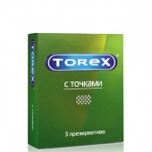 Текстурированные презервативы Torex  С точками  - 3 шт. - Torex - купить с доставкой в Тюмени