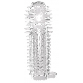 Закрытая прозрачная насадка на пенис с шипиками Nubby Sleeve - 14,5 см. - Chisa - в Тюмени купить с доставкой