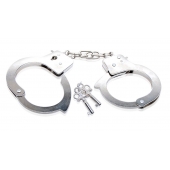 Металлические наручники Beginner s Metal Cuffs - Pipedream - купить с доставкой в Тюмени