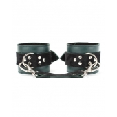 Изумрудные наручники Ladys Arsenal на карабинах - БДСМ Арсенал - купить с доставкой в Тюмени