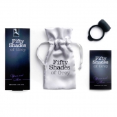 Темно-серое эрекционное кольцо Vibrating Love Ring с вибрацией - Fifty Shades of Grey - в Тюмени купить с доставкой