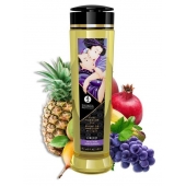 Массажное масло Libido Exotic Fruits с ароматом экзотических фруктов - 240 мл. - Shunga - купить с доставкой в Тюмени