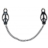 Зажимы на соски Darkside с цепочкой - Lola Games - купить с доставкой в Тюмени