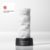 Белый 3D мастурбатор POLYGON - Tenga - в Тюмени купить с доставкой