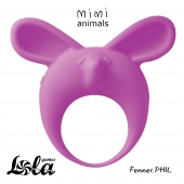 Фиолетовое эрекционное кольцо Fennec Phil - Lola Games - в Тюмени купить с доставкой