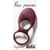 Бордовое эрекционное виброкольцо Daydream - Lola Games - в Тюмени купить с доставкой