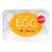 Набор из 6 мастурбаторов Tenga EGG Easy Beat с различным рельефом - Tenga - в Тюмени купить с доставкой