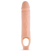 Телесный реалистичный фаллоудлинитель 10 Inch Silicone Cock Sheath Penis Extender - 25,4 см. - Blush Novelties - в Тюмени купить с доставкой