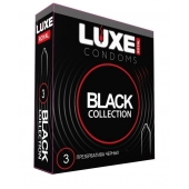 Черные презервативы LUXE Royal Black Collection - 3 шт. - Luxe - купить с доставкой в Тюмени