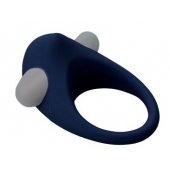 Гладкое синее эрекционное виброкольцо STIMU RING - Dream Toys - в Тюмени купить с доставкой