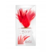 Красный перьевой тиклер Plume - 23 см. - Lola Lingerie - купить с доставкой в Тюмени