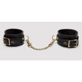 Черные оковы на ноги Bound to You Faux Leather Ankle Cuffs - Fifty Shades of Grey - купить с доставкой в Тюмени