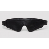 Черная плотная маска на глаза Bound to You Faux Leather Blindfold - Fifty Shades of Grey - купить с доставкой в Тюмени