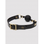 Черный кляп-шар Bound to You Faux Leather Ball Gag - Fifty Shades of Grey - купить с доставкой в Тюмени