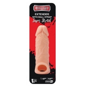 Телесная насадка EXTENDER WITH BALL STRAP 5.5 - 14 см. - Dream Toys - в Тюмени купить с доставкой