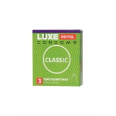 Гладкие презервативы LUXE Royal Classic - 3 шт. - Luxe - купить с доставкой в Тюмени