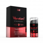 Жидкий интимный гель с эффектом вибрации Vibration! Strawberry - 15 мл. - INTT - купить с доставкой в Тюмени