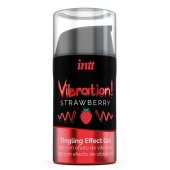Жидкий интимный гель с эффектом вибрации Vibration! Strawberry - 15 мл. - INTT - купить с доставкой в Тюмени