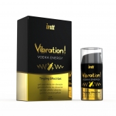 Жидкий интимный гель с эффектом вибрации Vibration! Vodka Energy - 15 мл. - INTT - купить с доставкой в Тюмени