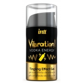 Жидкий интимный гель с эффектом вибрации Vibration! Vodka Energy - 15 мл. - INTT - купить с доставкой в Тюмени