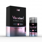 Жидкий интимный гель с эффектом вибрации Vibration! Bubble Gum - 15 мл. - INTT - купить с доставкой в Тюмени
