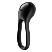 Черное эрекционное виброкольцо Majestic Duo - Satisfyer - в Тюмени купить с доставкой